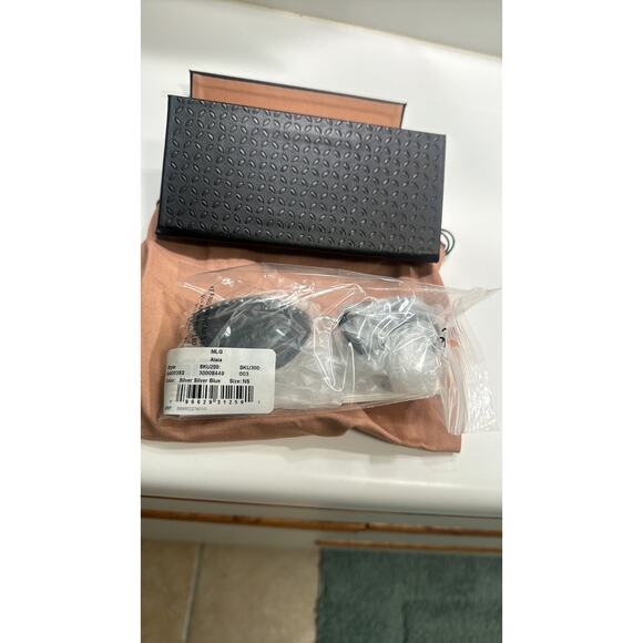 ALAÏA 61mm Cat Eye Sunglasses silver blue - Picture 11 of 12